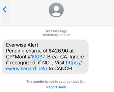 Scam Text Example Scam Text Example
