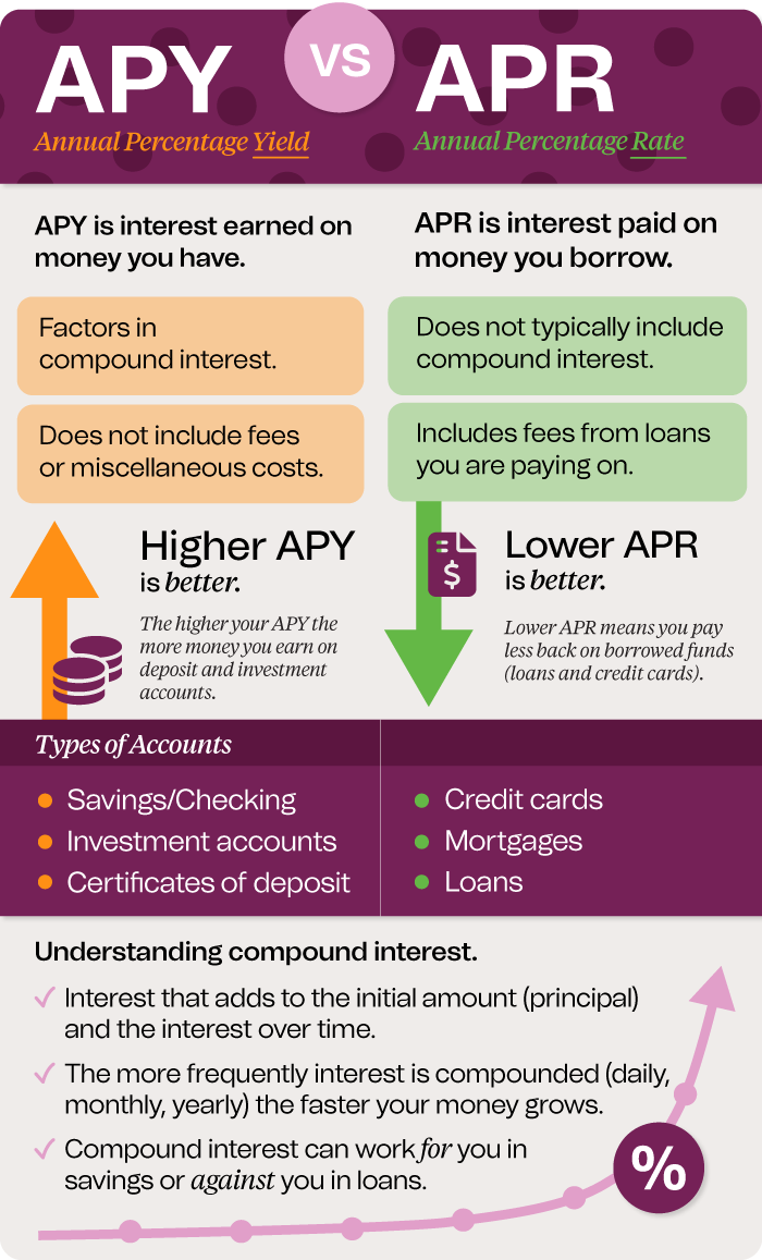 Apr vs APY Infographic